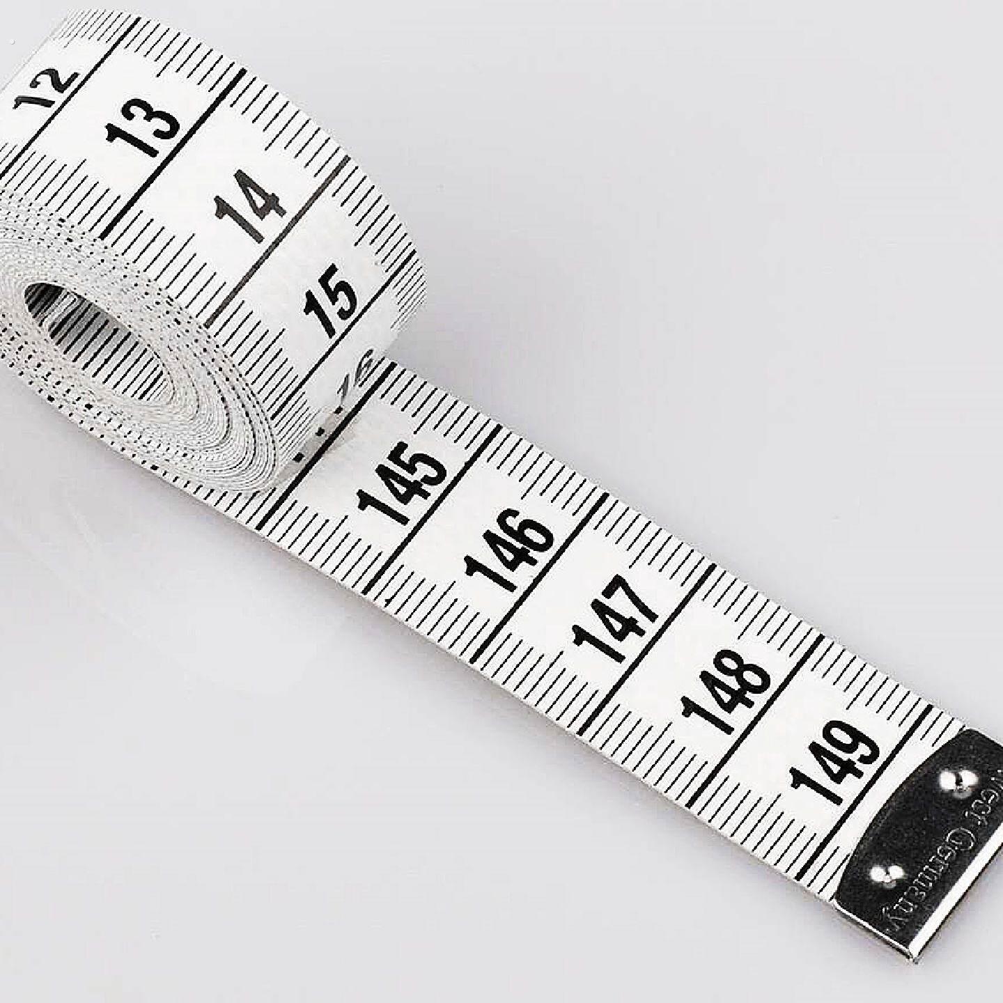 白色双面厘米软尺量衣尺裁衣皮尺三围尺米尺腰围胸围的量身尺子