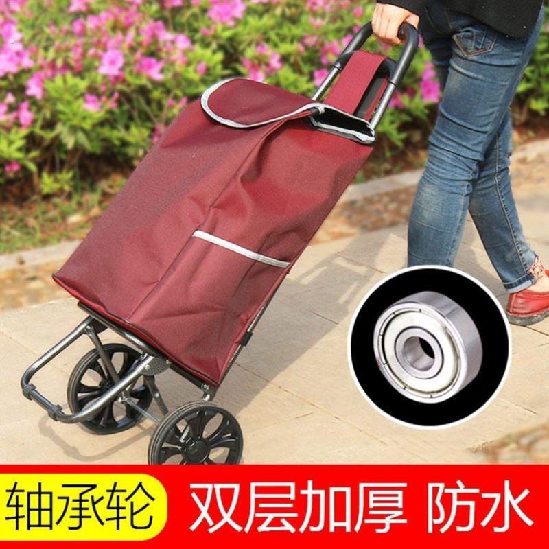拖车帆布袋老人购物车买菜小拉车家用新款结实耐用轻便大容量承重