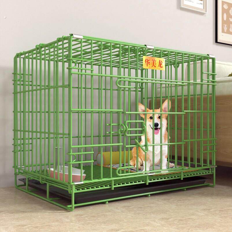 加粗纳米折叠狗笼铁笼室内小型犬狗笼子大型犬狗窝宠物笼子运输笼