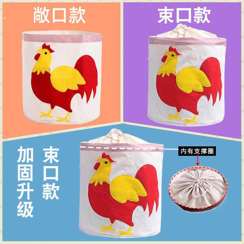 特大号带盖子收纳筐家用布艺防水折叠收纳篮可携式手提衣服整理置