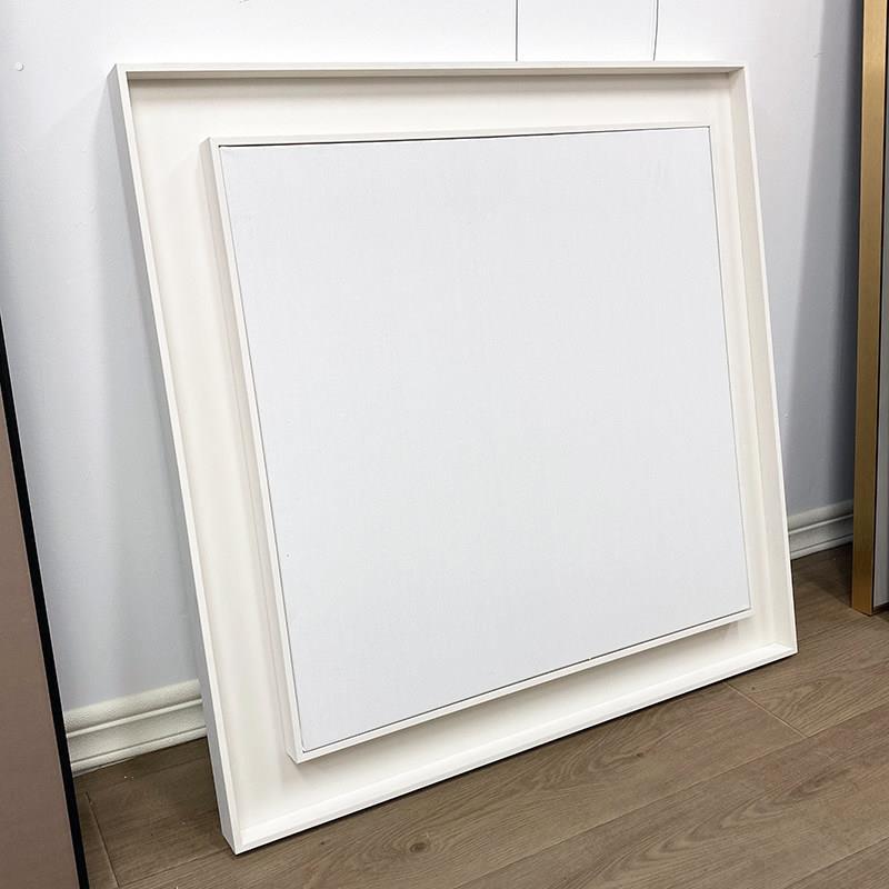 双层免装裱油画框 带画布外框亚麻油画布成品 丙烯肌理画框 定制