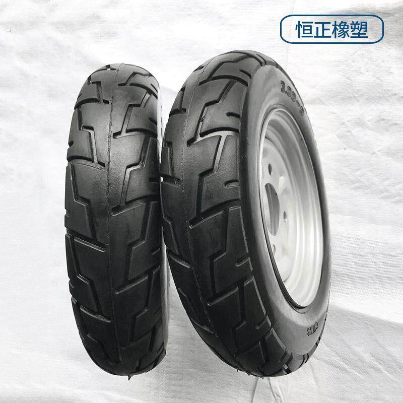 电动三轮车实心轮胎300/350/400-8/450-12前后轮外胎实心胎免充气