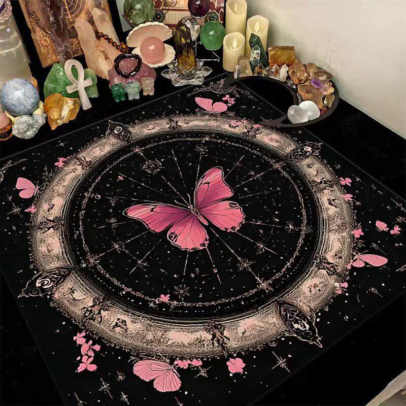 塔罗桌面布星空塔牌桌垫复古神秘感桌布梦幻魔法阵台布耐脏耐磨桌