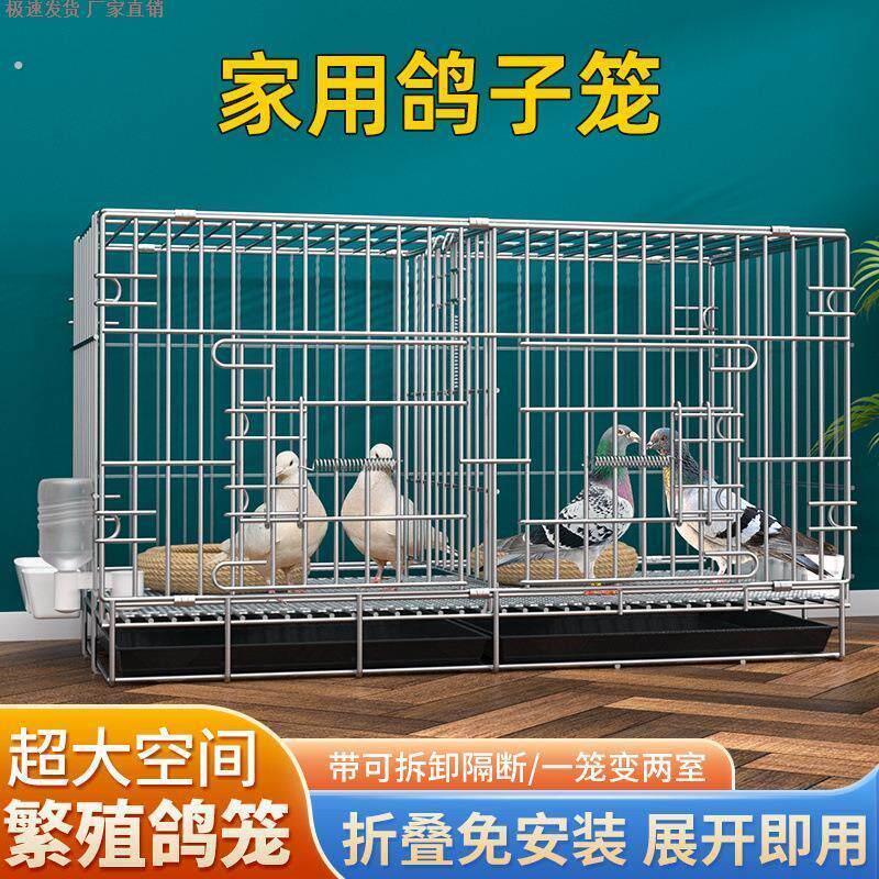 新型鸽子笼养鸽子专用笼养殖笼家用繁殖笼配对笼大号鸽舍鸽子笼子