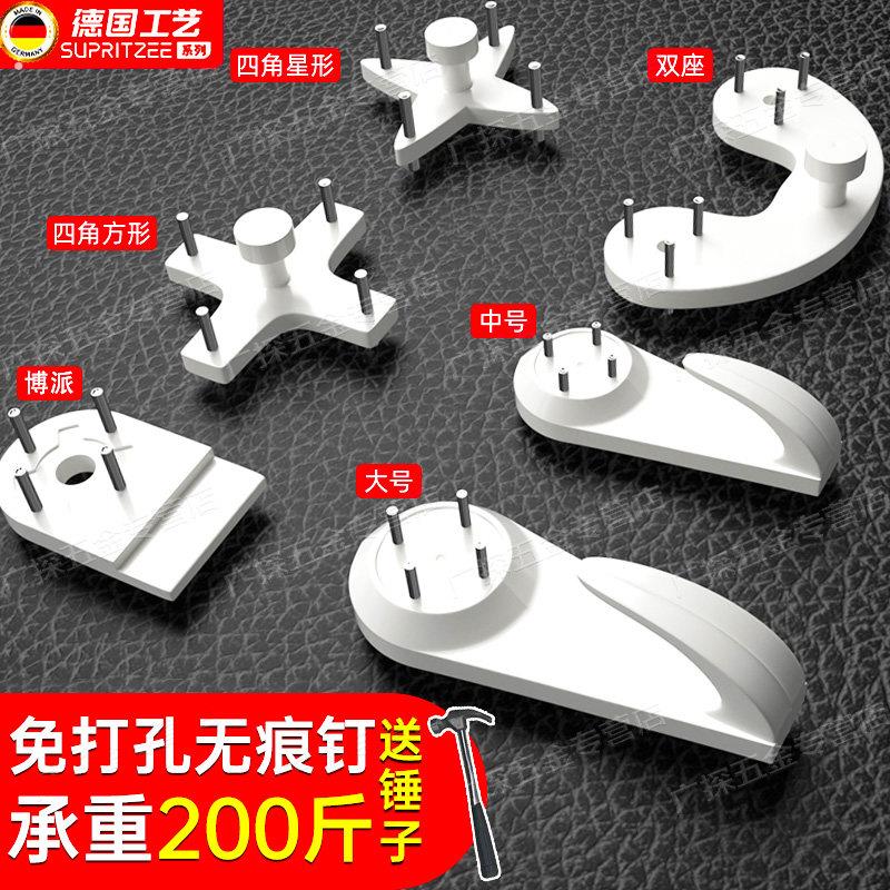 德国无痕钉墙钉墙壁挂画免打孔强力承重隐形挂钩子照片相框婚纱照