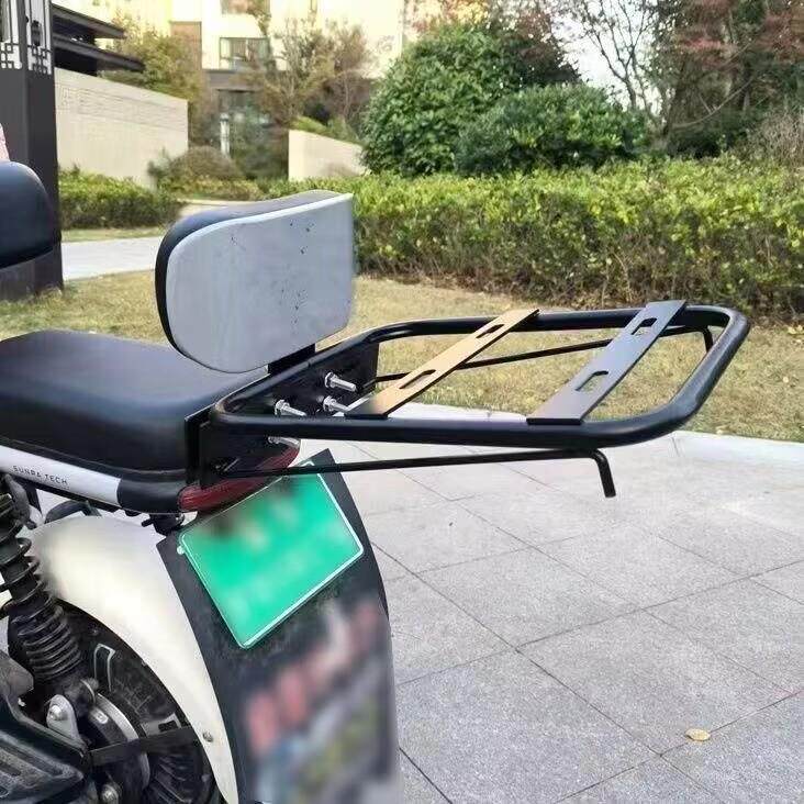 电动车后置车筐支架托架尾架车篮挂车筐后面三轮车改装支撑车篓架
