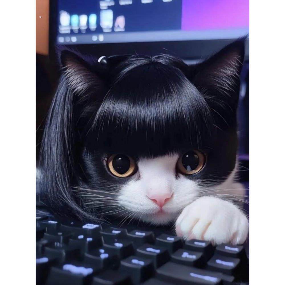 宠物假发套搞怪假发狗狗专用穿戴头饰头套猫咪搞笑发型装扮小配饰
