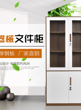 贵阳钢制文件柜办公套色铁皮储物柜档案凭证资料书柜抽屉带锁矮柜