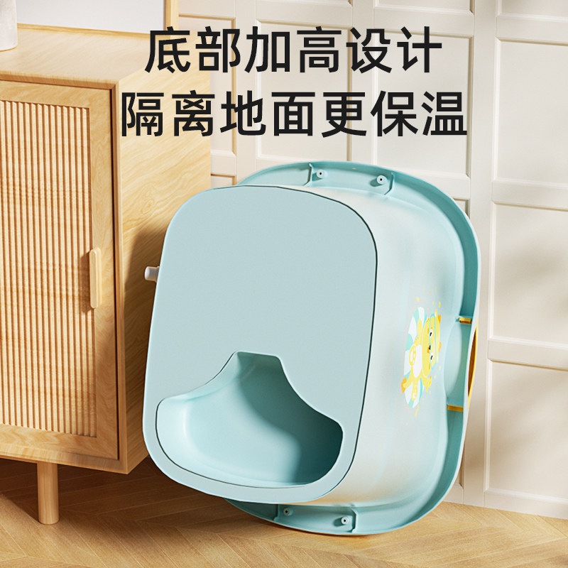 儿童泡澡桶宝宝洗澡桶浴桶可坐秋冬天婴儿洗澡盆大号小孩沐浴桶
