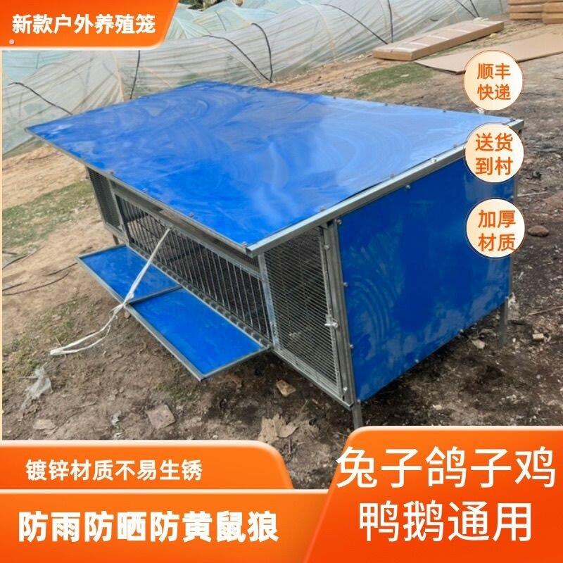 养鸡专用棚农村室内外特大号跑地鸡防黄鼠狼芦丁鸡鸡圈鸡舍养殖笼