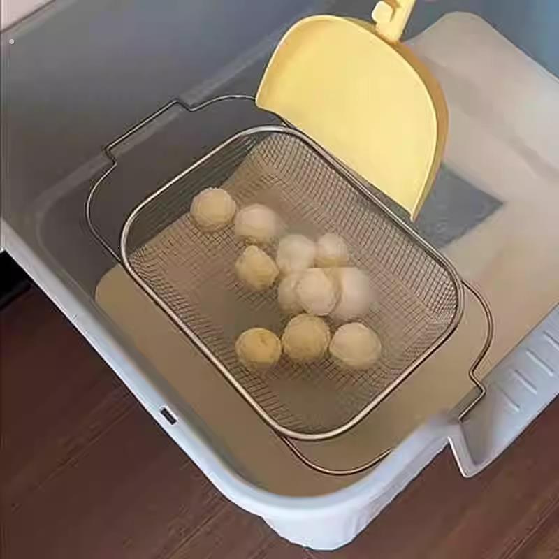 【猫砂过滤筛网】猫砂粉尘筛子筛网家用猫砂盆过滤架膨润土矿砂