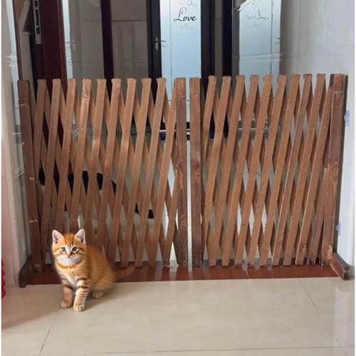 宠物围栏狗笼隔断拦狗栅栏阳台隔离门可伸缩栅栏门挡狗挡猫兔护栏
