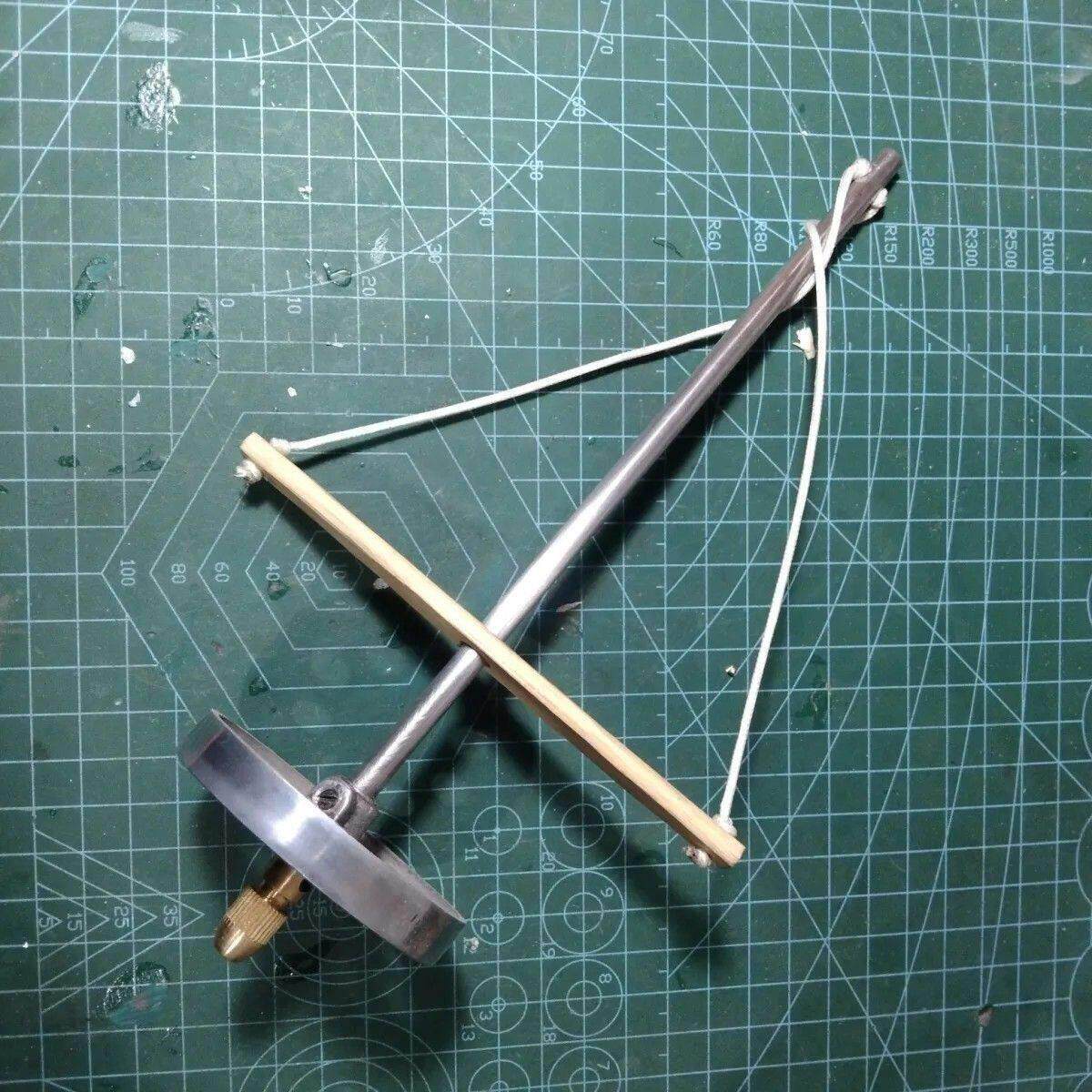 传统锔瓷小坨钻,老式木工手工钻能给瓷器天珠打孔,带三根钻头