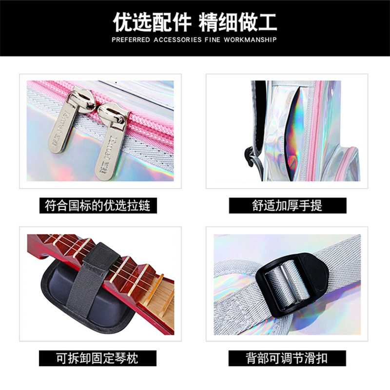 琵琶包加厚防水抗震便携镭射琵琶袋成人款亮面乐器手提袋双肩背包