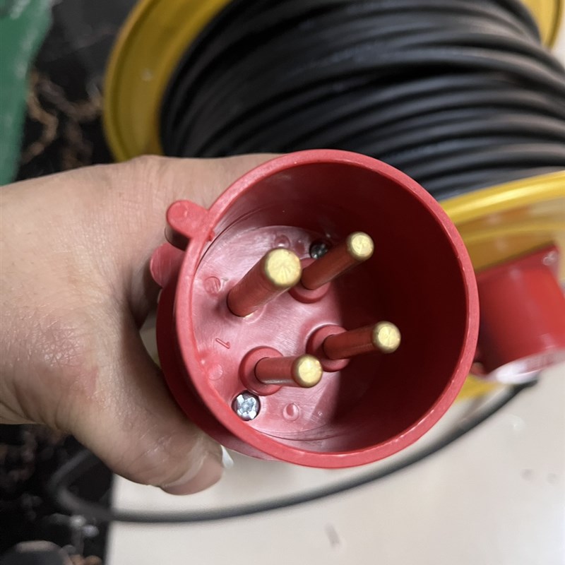 4芯线 380v伏工业电缆盘防爆电线盘线轴航空防雨插头插座线滚子