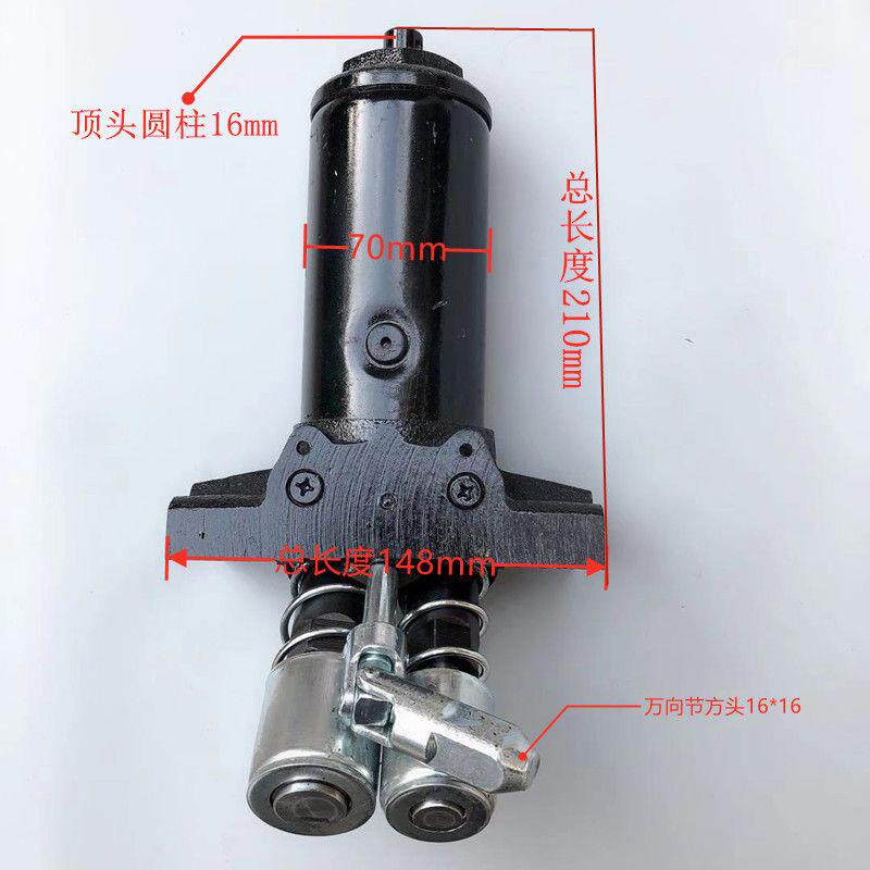汽车液压3吨4吨卧式双柱塞千斤顶油缸卧顶油泵芯总成拖顶油缸配件