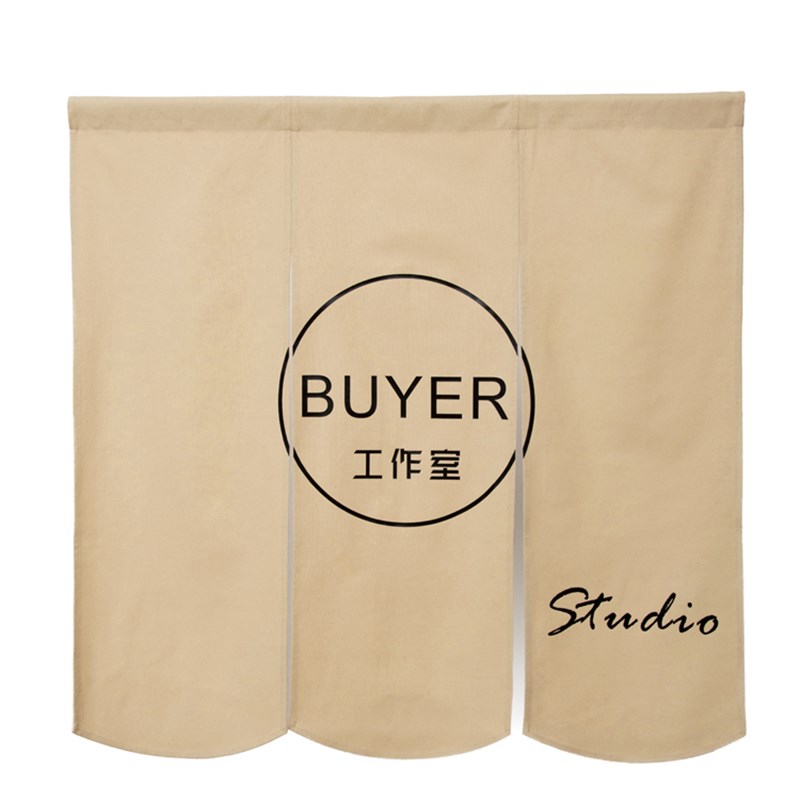 服装店遮挡帘半门帘服装店档口帘防追版服装店隔断帘定制logo
