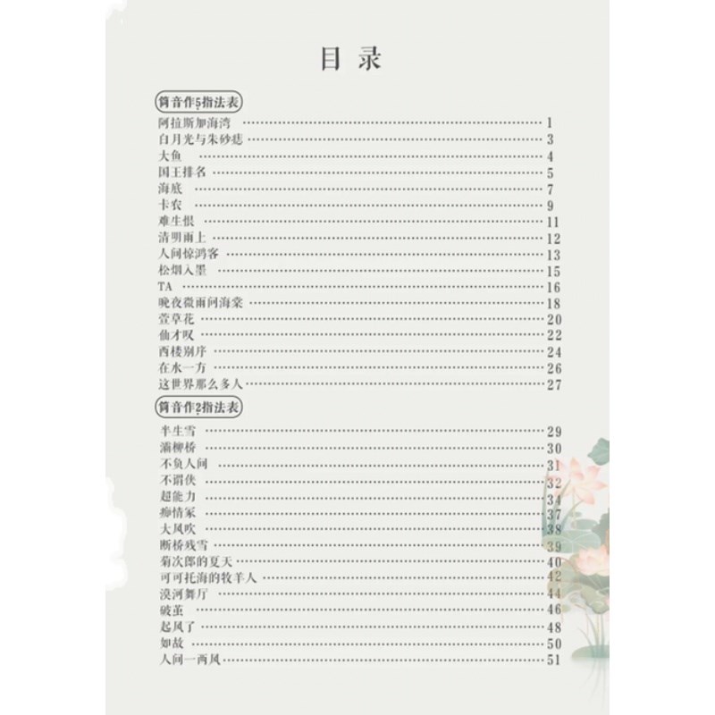 竹笛吧2022年简谱含电子版伴奏