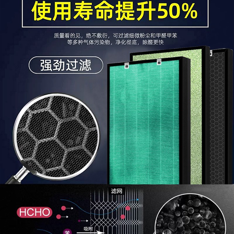 配壳好森林氧吧健康仪KJ410F-W01空气净化器 WK-JH-808过滤网滤芯