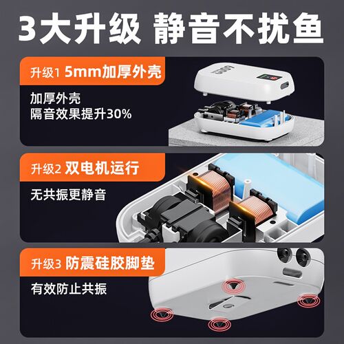 老渔匠增氧泵钓鱼专用户外增氧机家用养鱼充电小型鱼缸氧气泵打氧