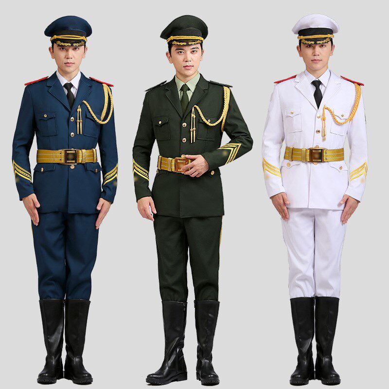 初高中学校仪仗队套装升旗手服装乐队制服合唱舞台装护旗手礼服套
