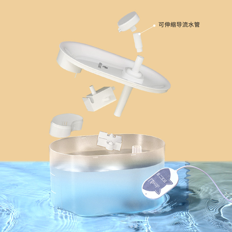 小壹智能猫咪饮水机无线猫水盆自动喂水器流动循环活水宠物饮水器
