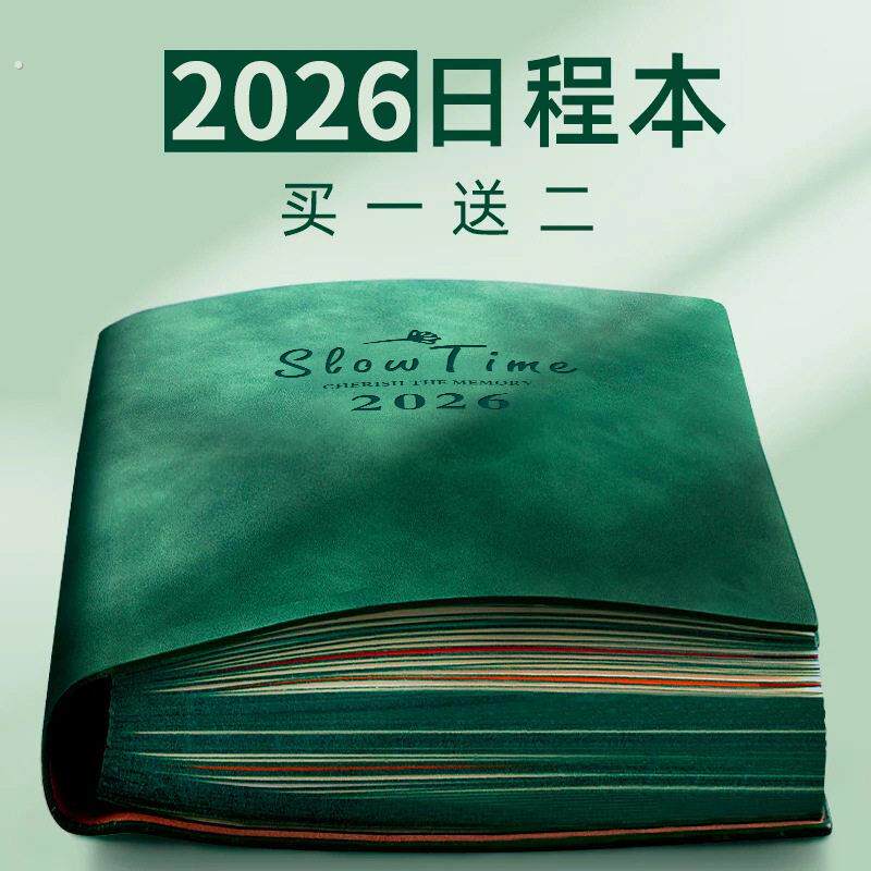日程本2026年每日计划本时间管理效率手册一日一页365天日记本工
