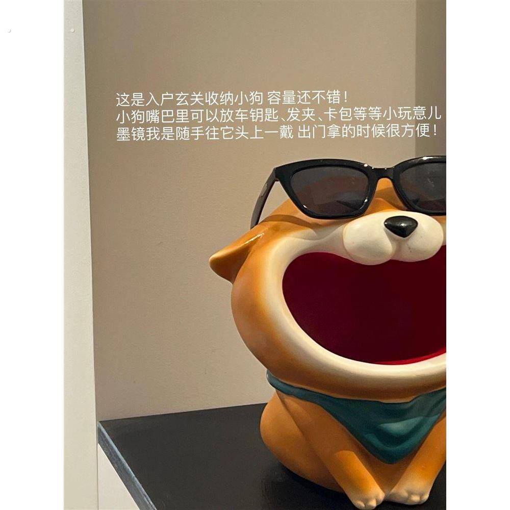 柴犬钥匙收纳玄关摆件桌面摆件入户装饰品家居好物房间改造好物件