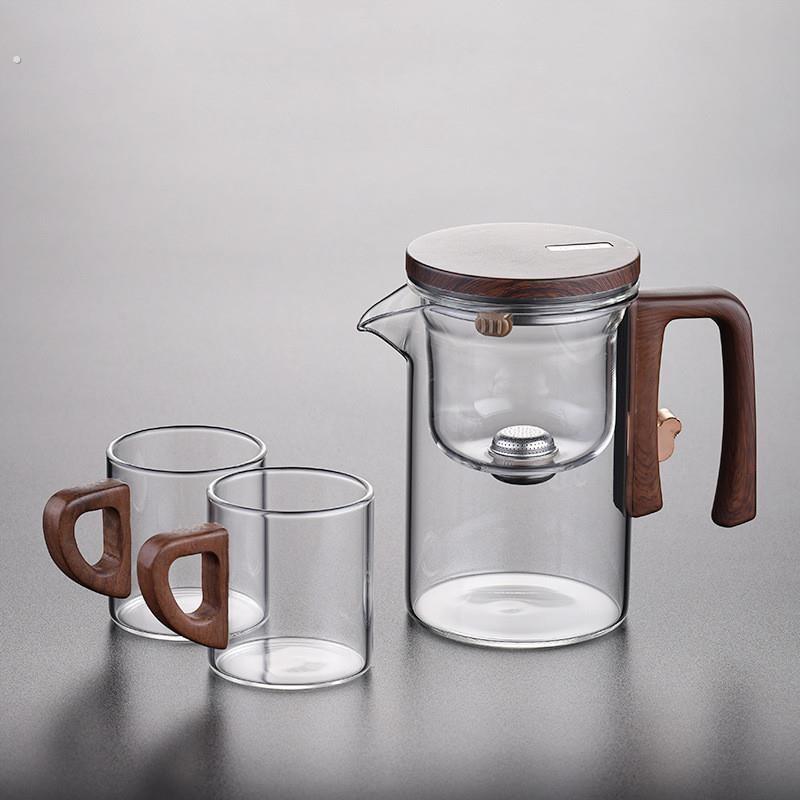飘逸杯泡茶壶茶水分离家用泡茶神器磁吸泡茶器玻璃过滤冲茶壶茶具