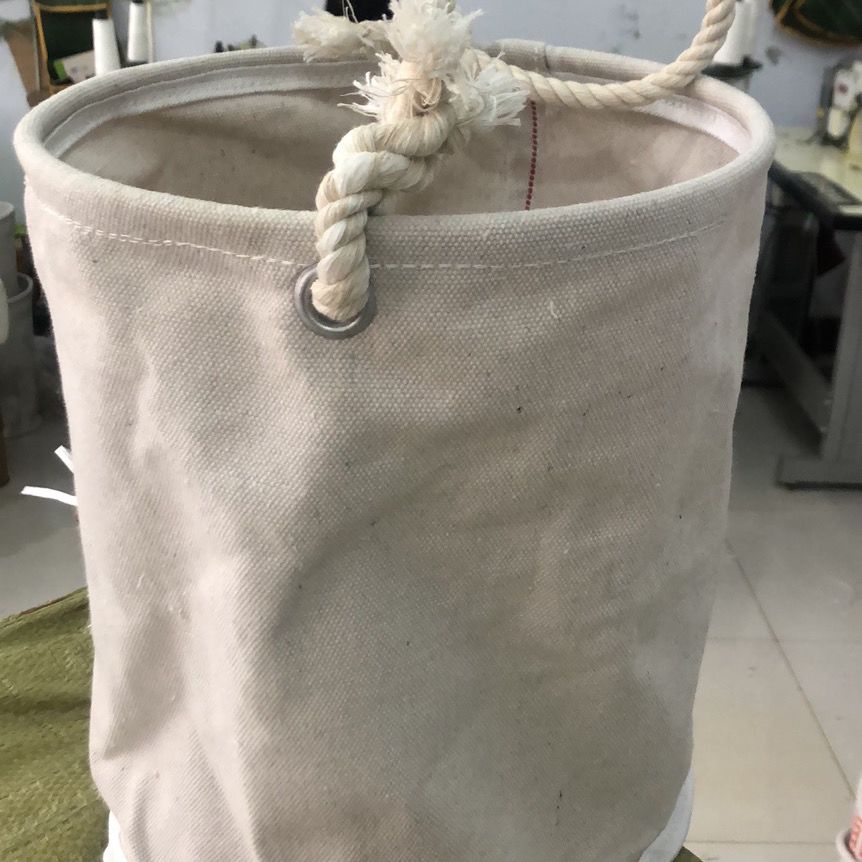 手工编绳款圆桶形帆布电维