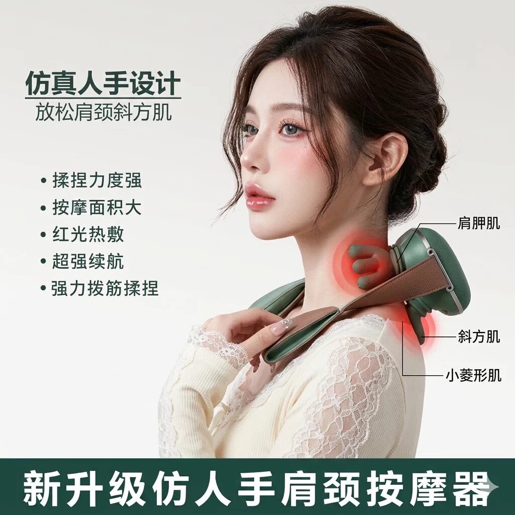 N7大师手肩颈按摩仪椎器斜