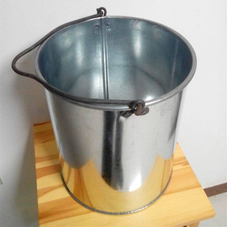 加厚铁皮水桶白浇花洗车园