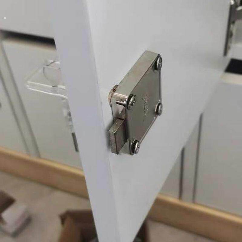 加长电脑桌柜柜门锁抽屈锁通用整体橱柜子家俱暗装家俱锁办公桌抽