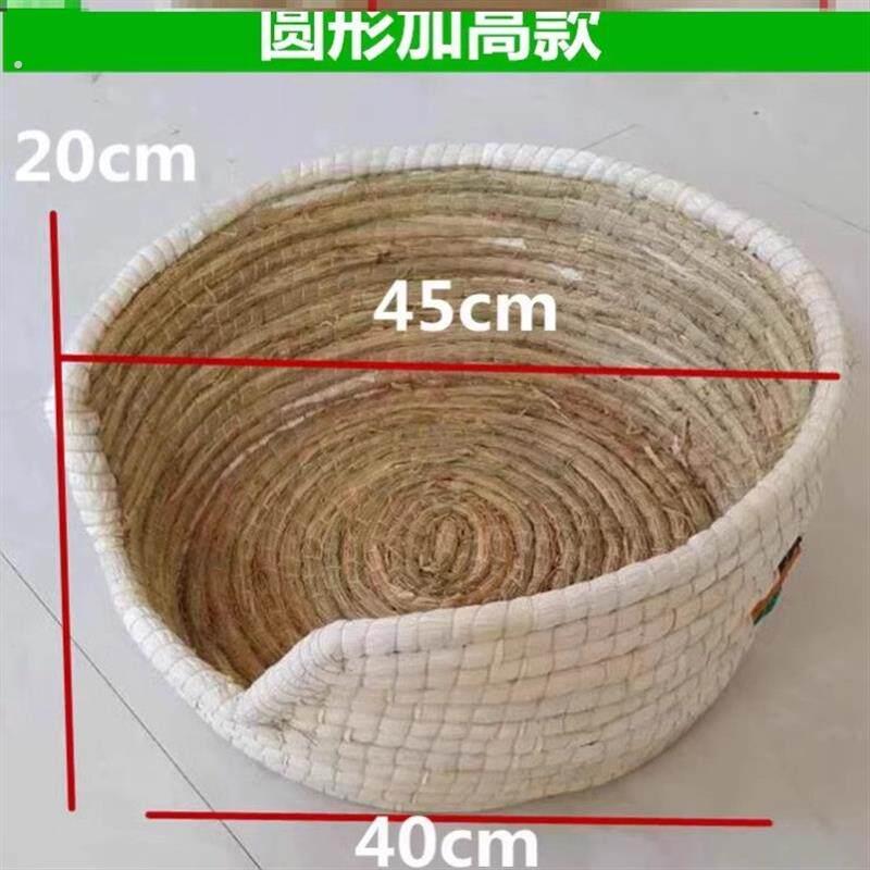 母鸡窝草编下蛋窝特大号猫窝防侧翻草编鸡窝鸽子窝手工编织稻草窝