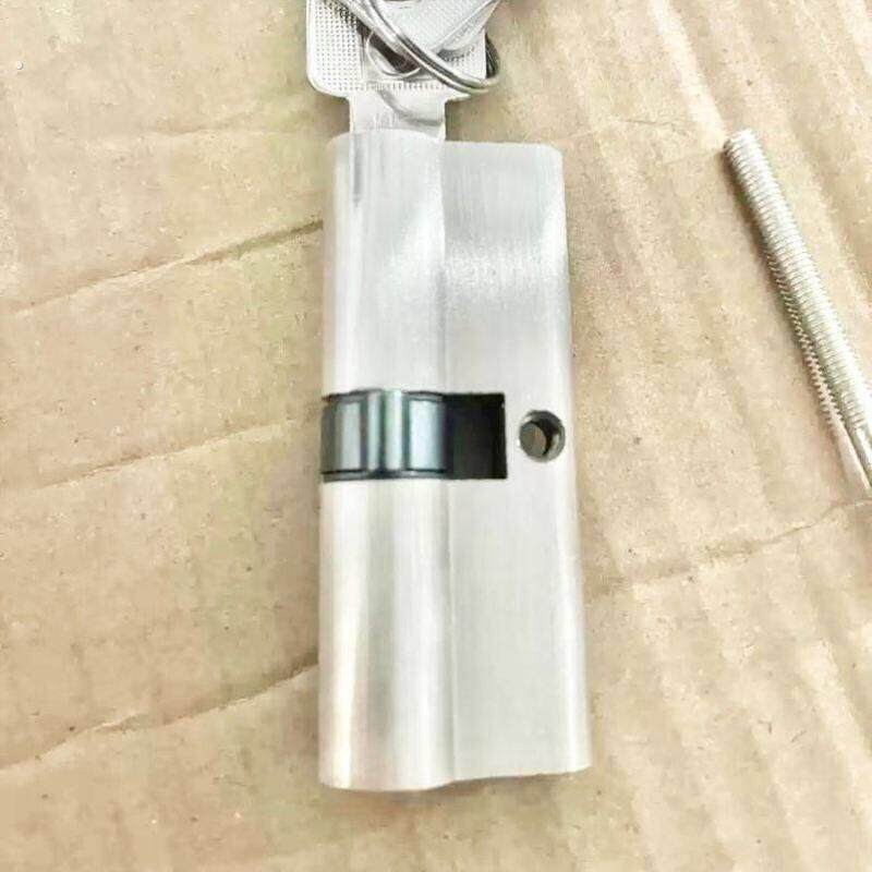 办公室板手锁内开铜锁芯单开隔断门高隔断外开带钥匙玻璃门门执手