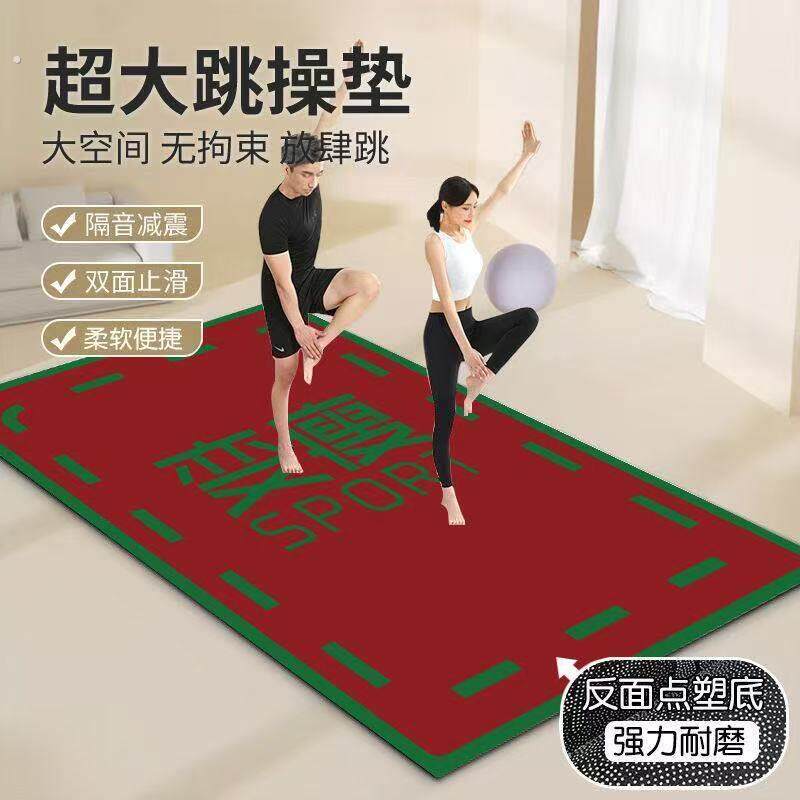 女网红跳绳毯室内超静音减震垫瑜伽跑步健身隔音防滑地垫房间地毯