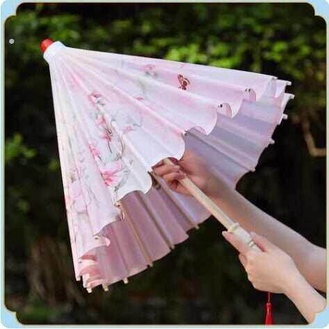汉服伞古风伞古代伞舞蹈绸布古装伞旗袍走秀伞仿古道具工艺伞中式