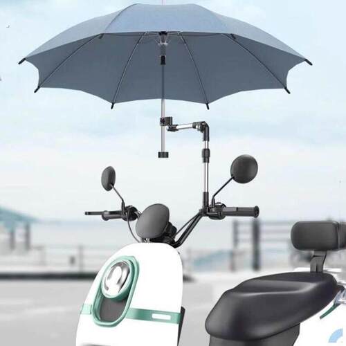 电动车遮雨棚新式高级端二轮机车棚装专用挡雨伞神器伸缩式支架