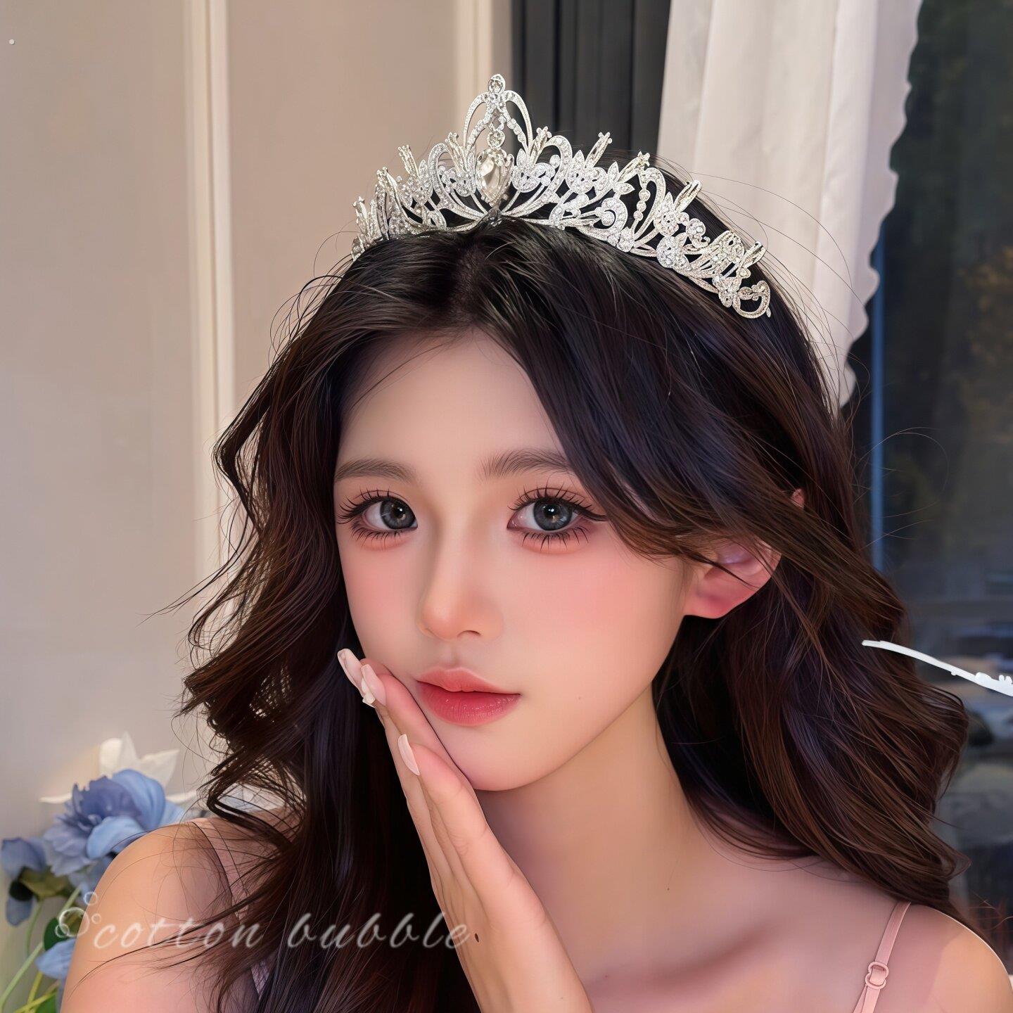 新娘皇冠头饰2026新款结婚婚纱礼服配饰高级感十八岁生日王冠发饰