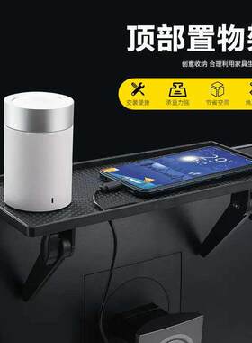 带孔电脑萤幕置物架 电视机置物架 路由器置物架 屏幕收纳层架