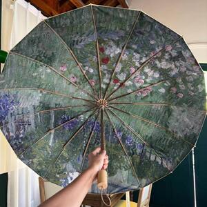雨伞折叠遮阳伞女晴雨加大女士高颜值伞防加厚太阳防晒紫外线油画