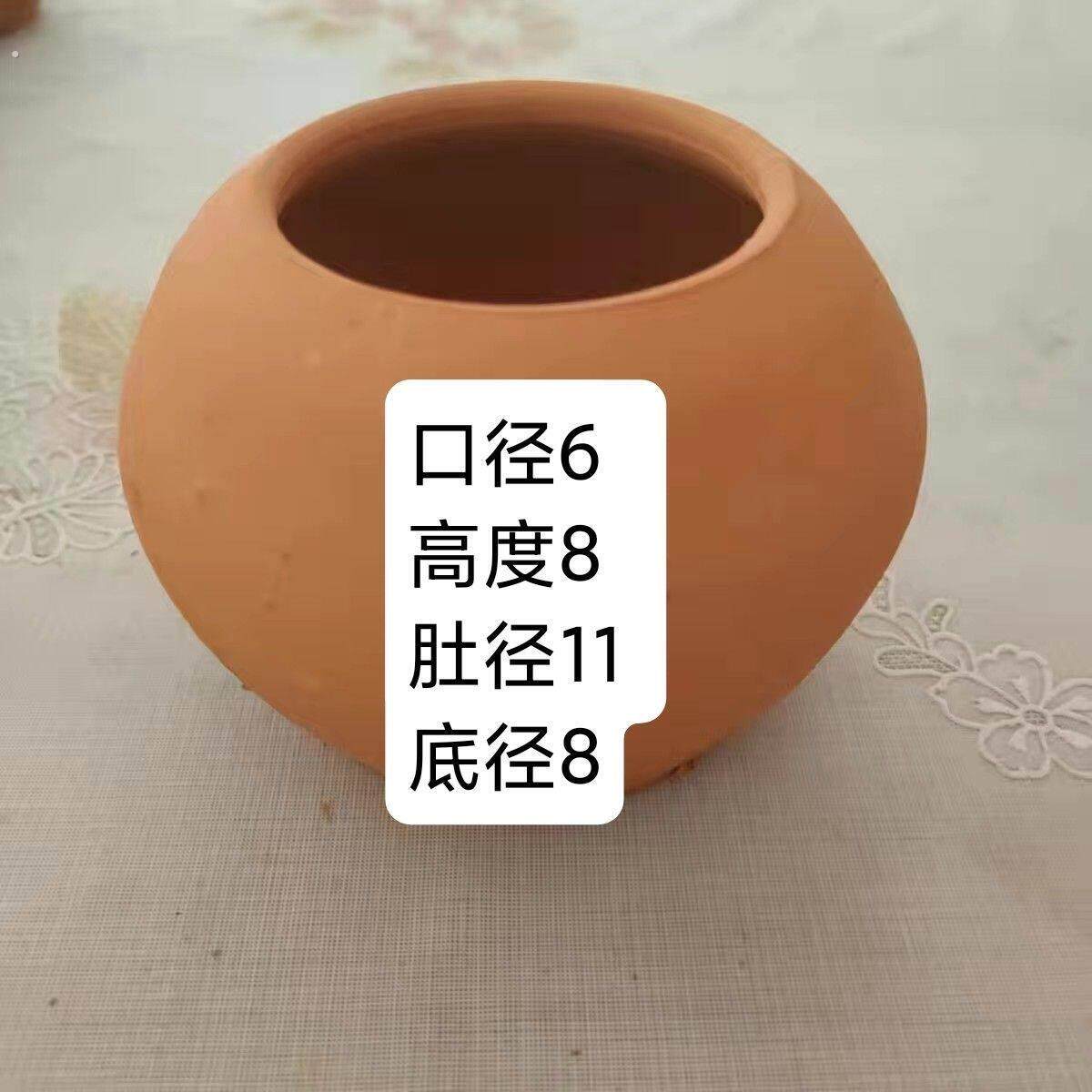 五色土陶罐老式土陶盆粗陶罐复古瓦罐坛子放五方土五行土专用容器