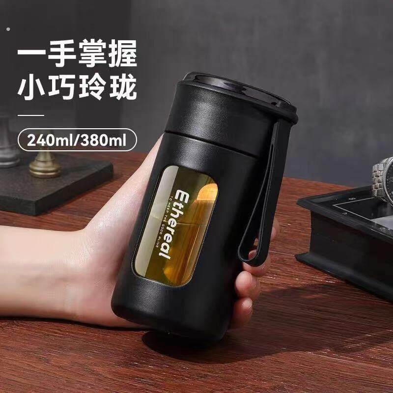 玻璃杯男士迷你小巧可携式杯子耐高温防摔个人专用双层水杯2026新