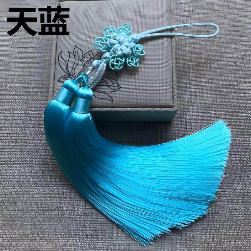 剑穗太极剑穗长短武术剑穗比赛专用不缠手高档冰丝比赛剑须剑坠