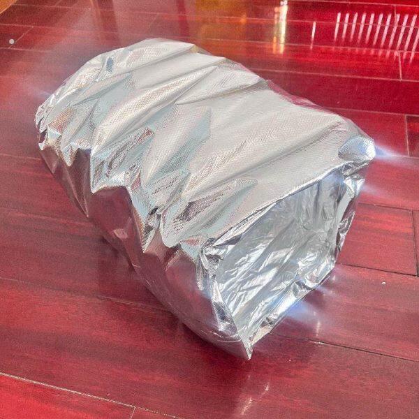 中央空调铝箔软连接风机盘管共板出风口伸缩保温软管方形通风管道