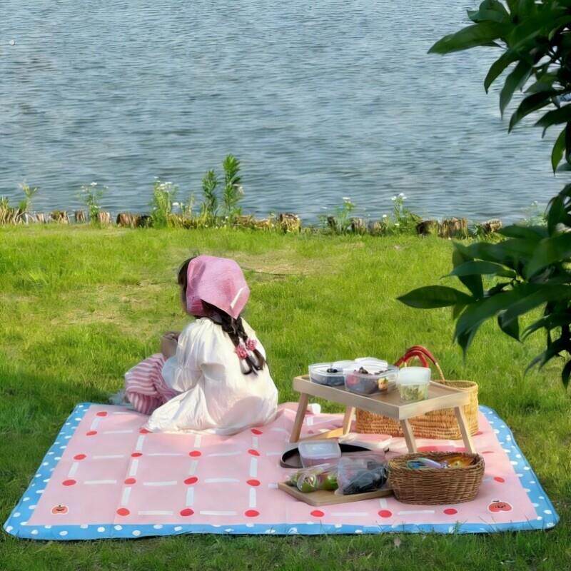 野餐垫春游野餐布草坪露营垫子防水防潮便携海边沙滩垫郊游拍照