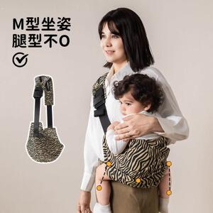 新款豹纹婴儿背带外出简易轻便款抱娃神器一个人带娃背小孩抱抱托