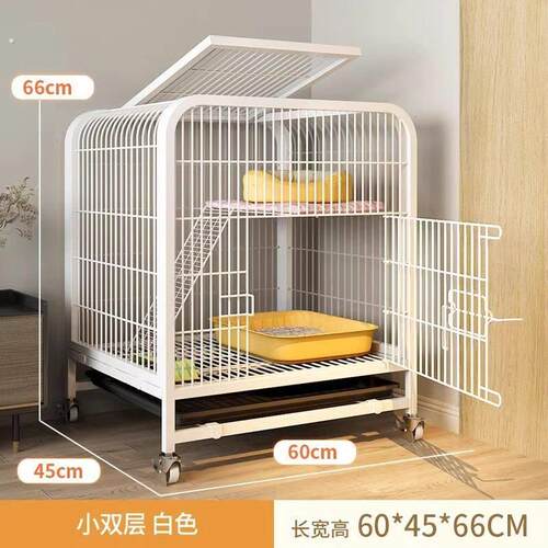 猫笼家用室内带厕所一体猫别墅超大自由空间宠物窝猫咪屋舍猫笼