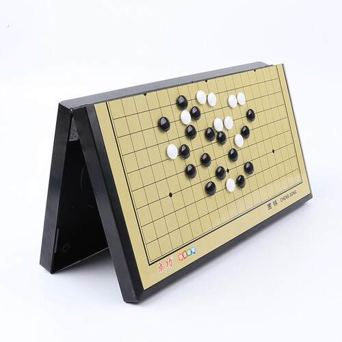 6411#成功磁石围棋黑白棋子磁石系列游戏围棋折叠式棋盘户外休闲