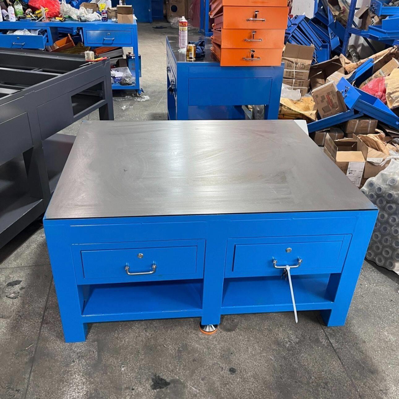 重型模具钳工作台工业级钢结构防静电工作台车间维修桌实训操作台